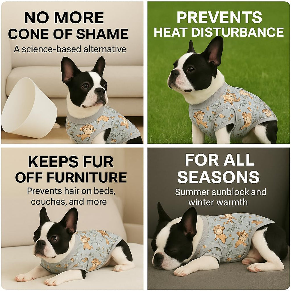 PetWarm recovery suit machine washable for quick cleanup after messy days.