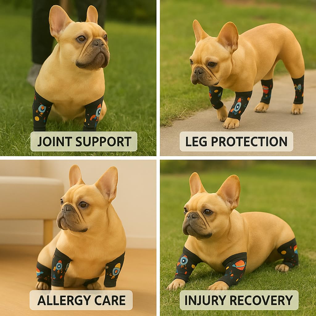 PetWarm rocket print leg sleeves support comfortable recovery during daily activity
