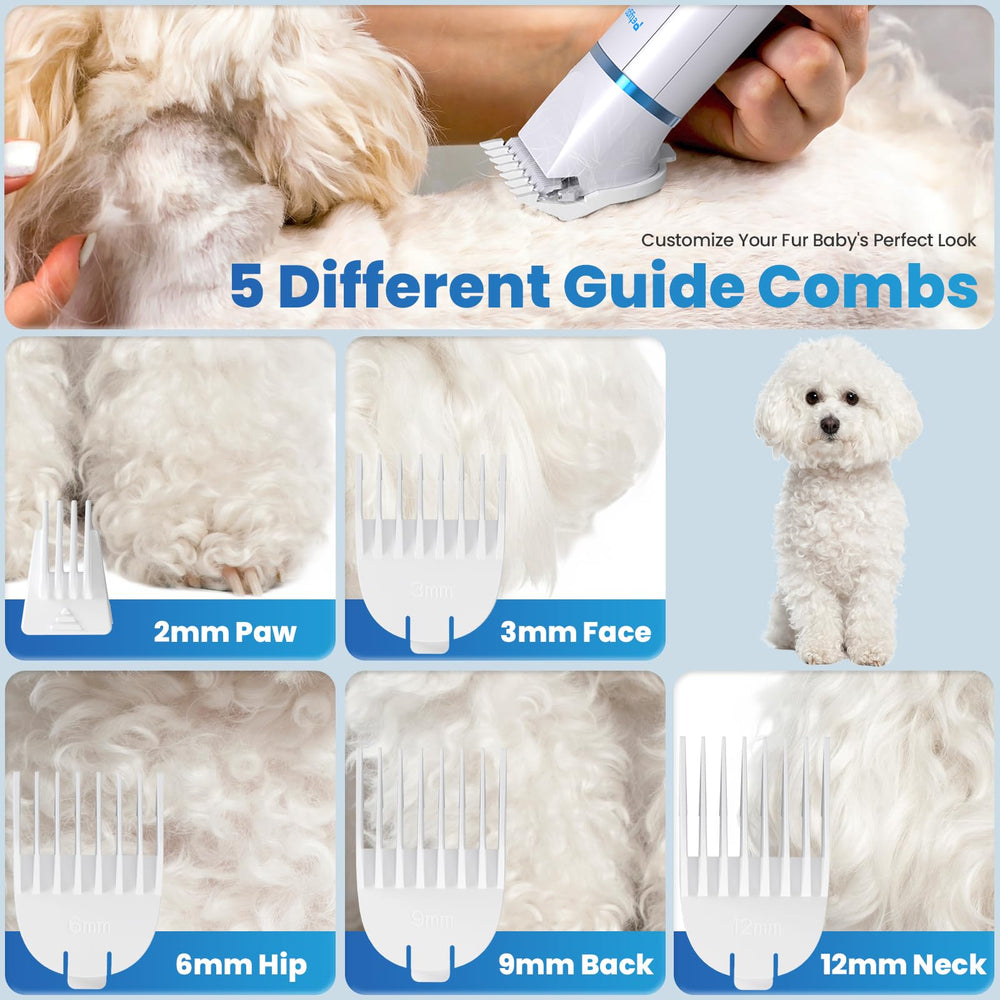 PETYGO paw trimmer in use with an easy reach handle