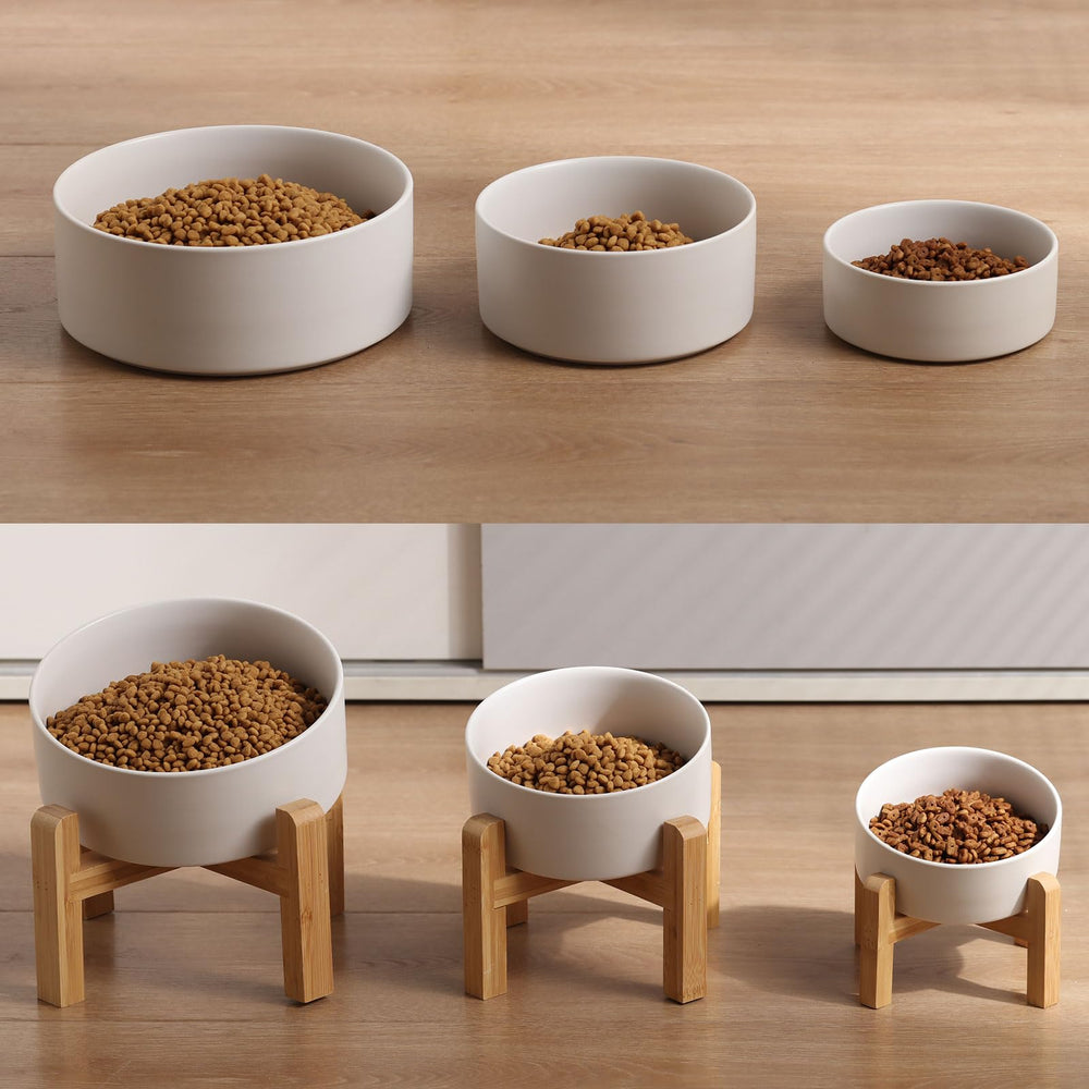 Petygooing modern boho dining setup featuring white elevated bowl.