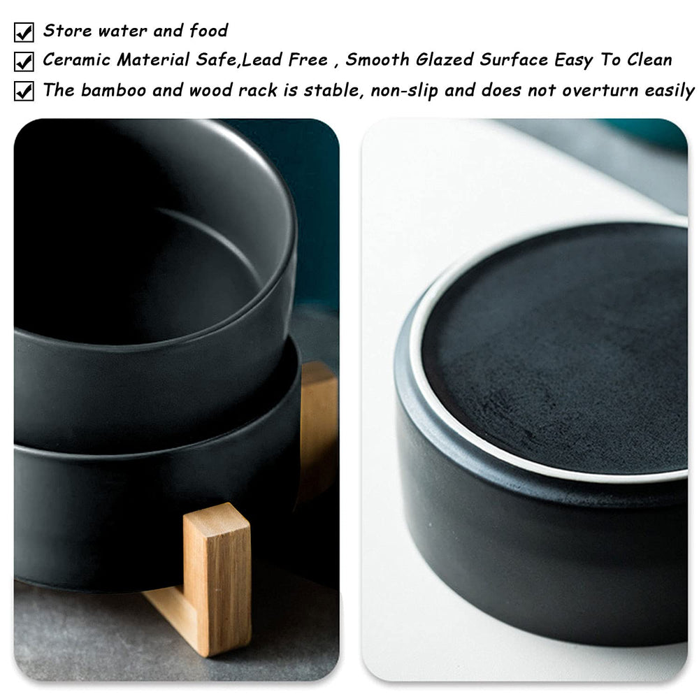 Petygooing dual bowls keep food and water separate for easy feeding