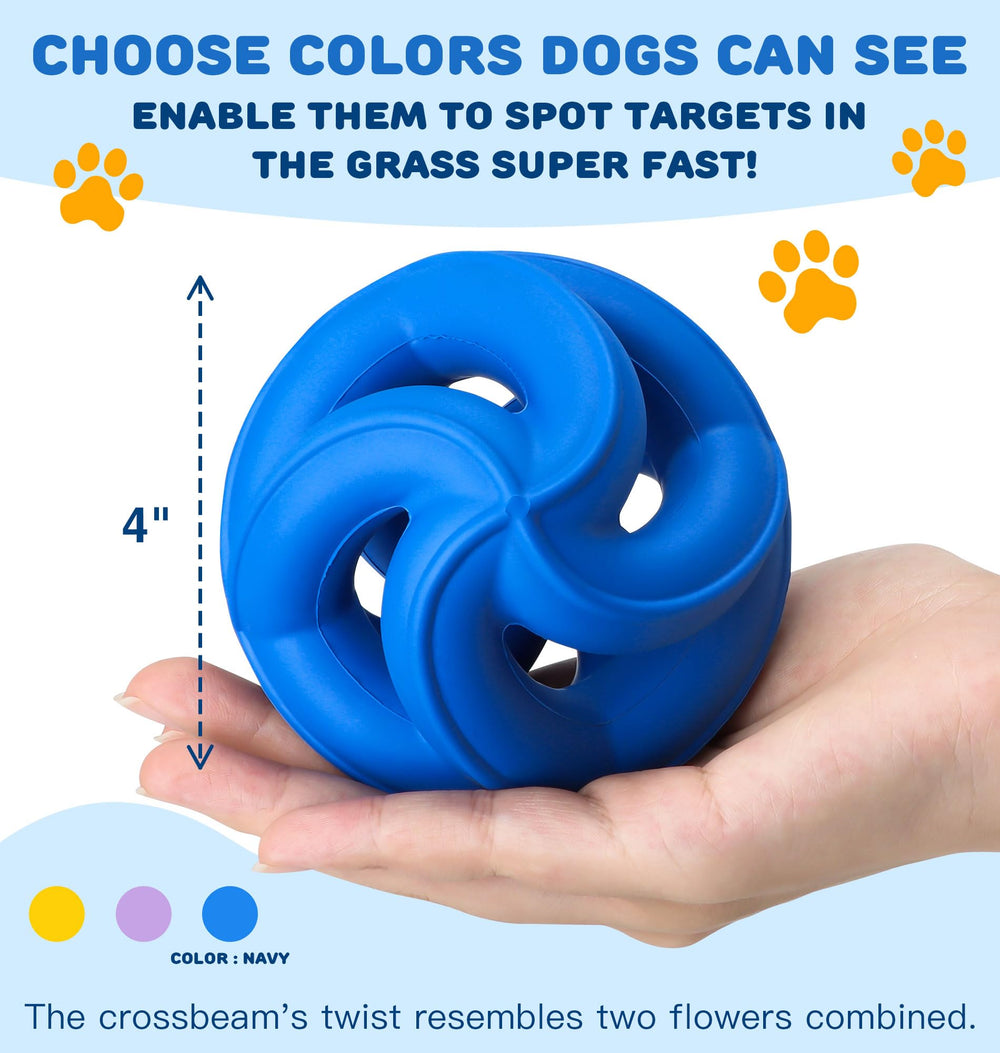 PetZee Indestructible Toy bright colors improve visibility during play sessions.
