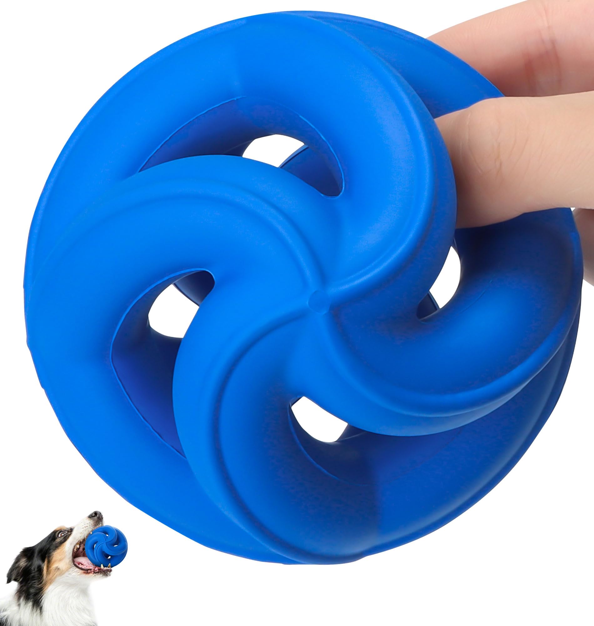 PetZee Indestructible Dog Toy hollow design keeps chewing safe and engaging.