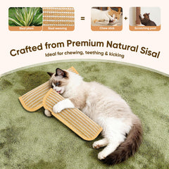 PetZen Garden durable sisal surface provides paw-friendly texture for scratching and chewing.