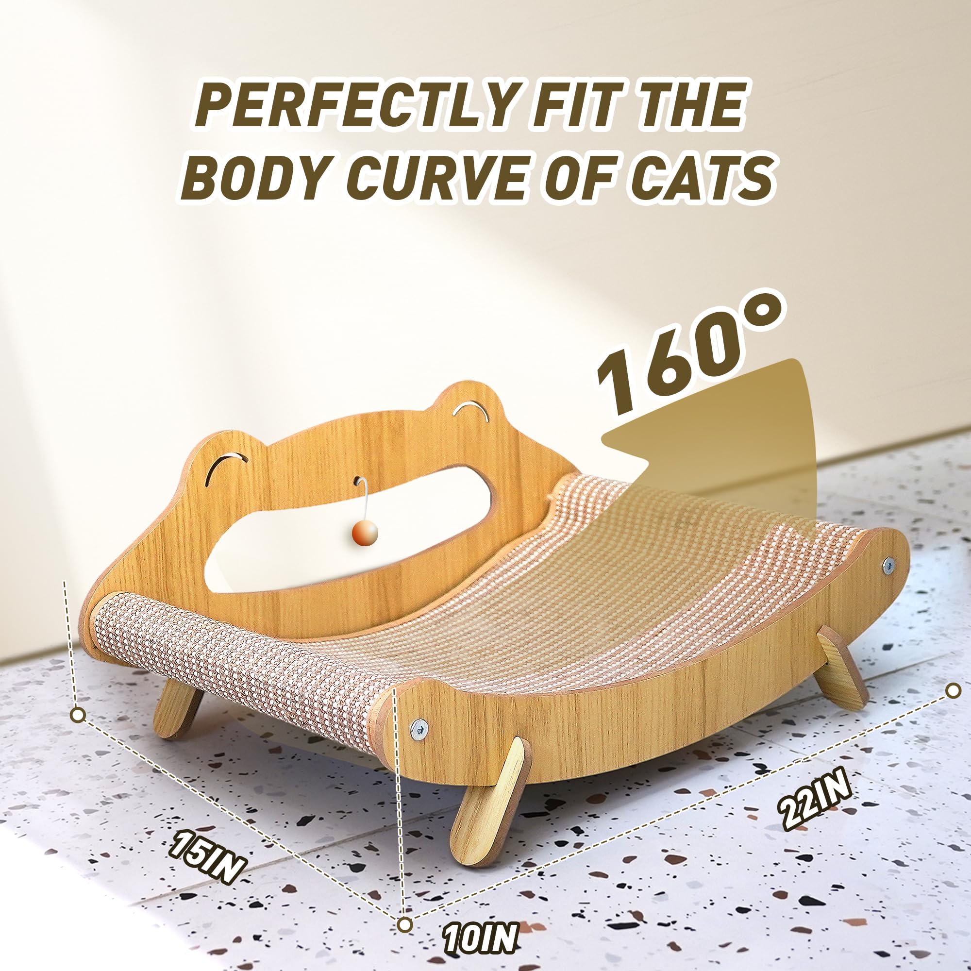 PetZen Garden lounger-use photo captures comfy 160-degree rocking for relaxed naps