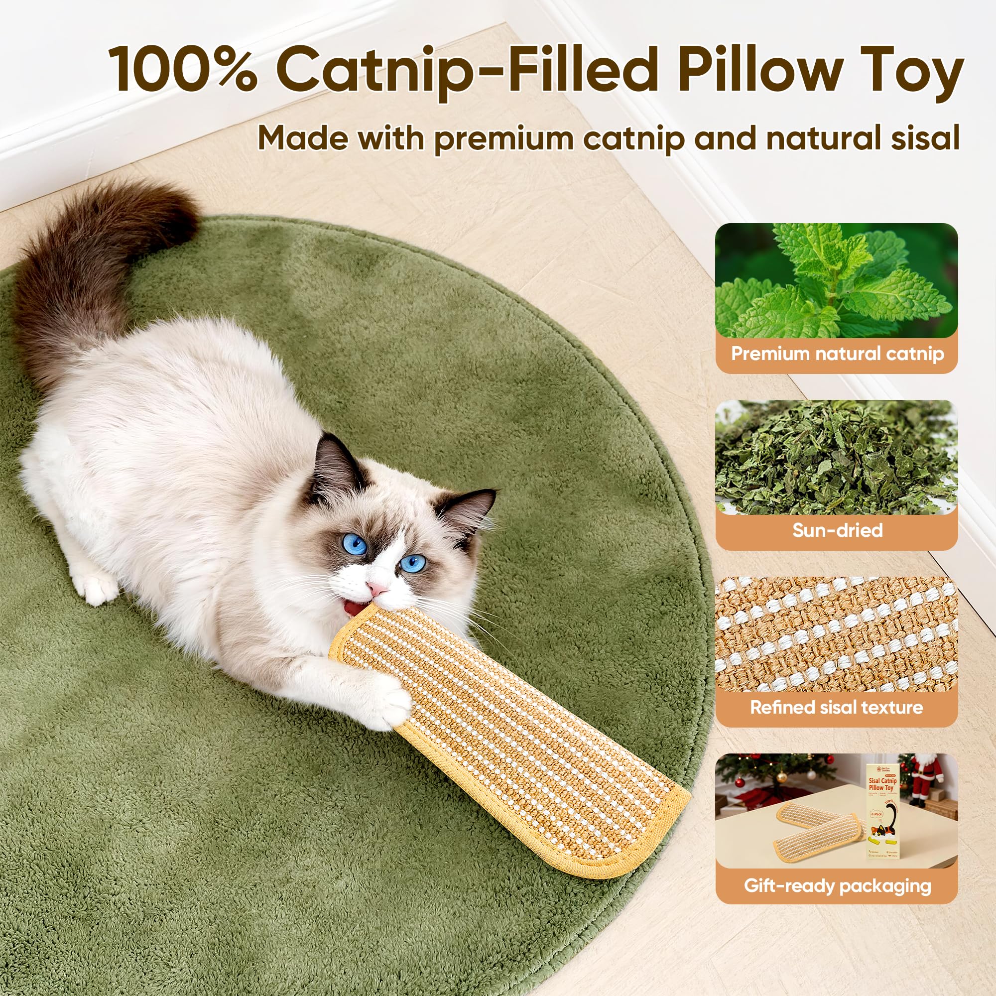 PetZen Garden two-pack kicker toys enables convenient rotation for multi-cat homes.