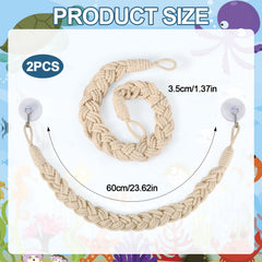 peutier hermit-crab climbing rope braid design provides secure grip.