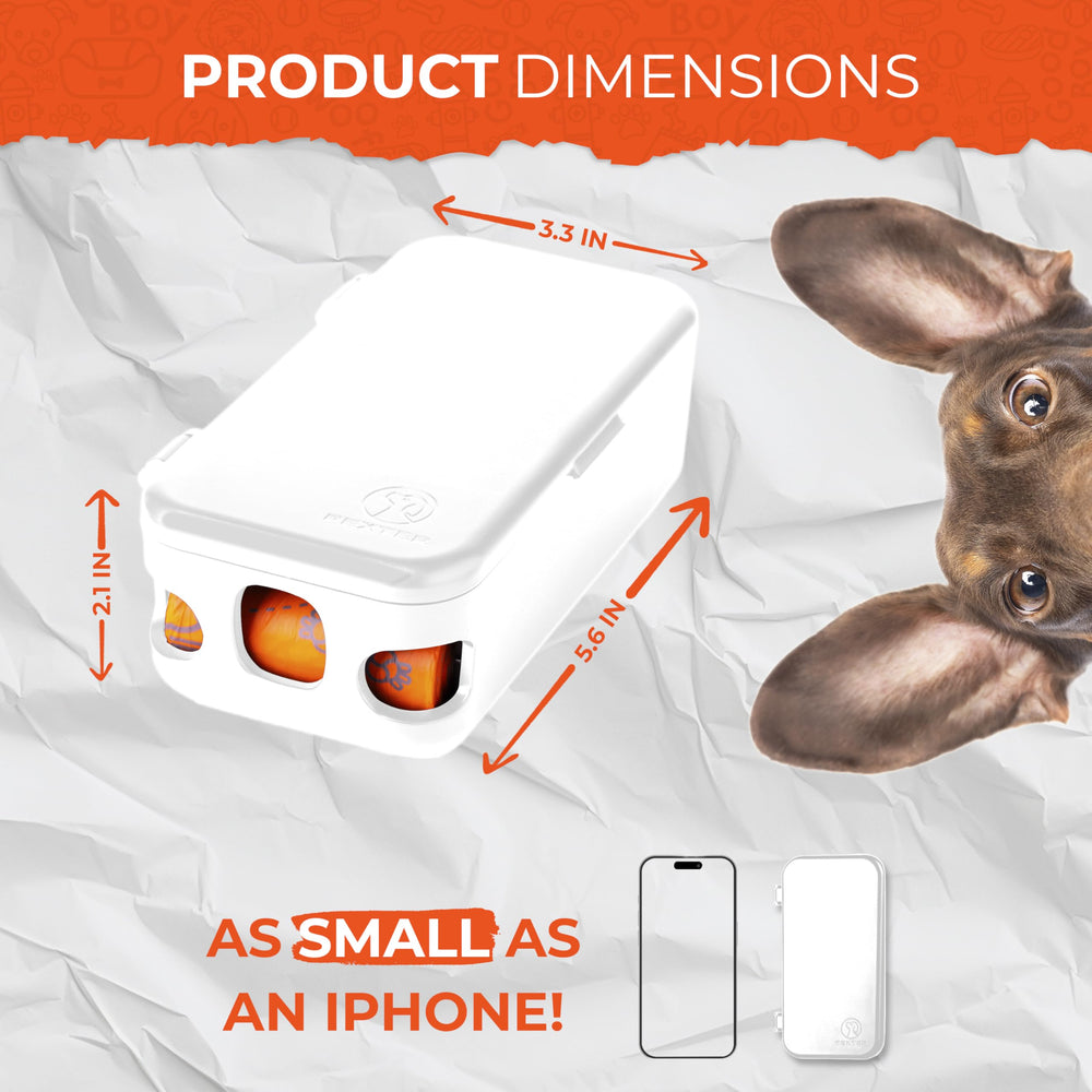 Pexter dog poop bag dispenser durable ABS plastic resists weathering evident in texture.