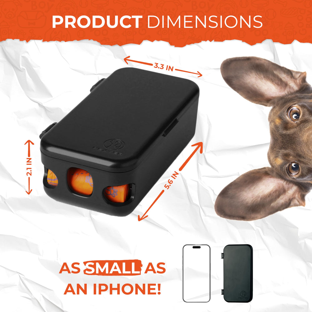 Pexter Dog Poop Bag Dispenser indoor-outdoor design for versatile placement.
