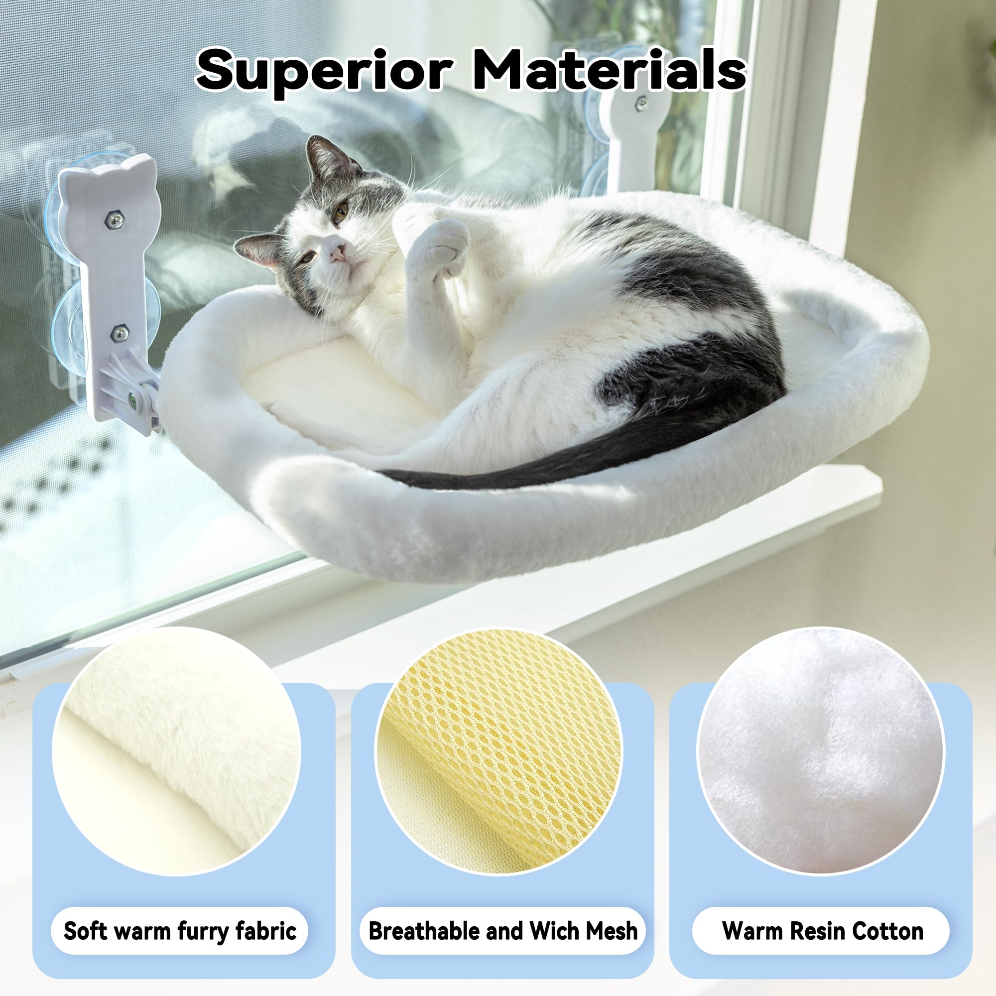 Peyela cat window seat foldable design showcases space-saving flexibility.