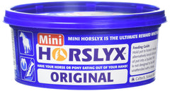 PFIFF Horslyx Minis original flavour 650g packaging closeup for easy feeding support