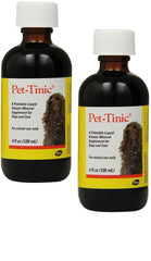 Pfizer Animal Pet Tinic 4oz bottle, a palatable iron supplement for growing or convalescent pets.