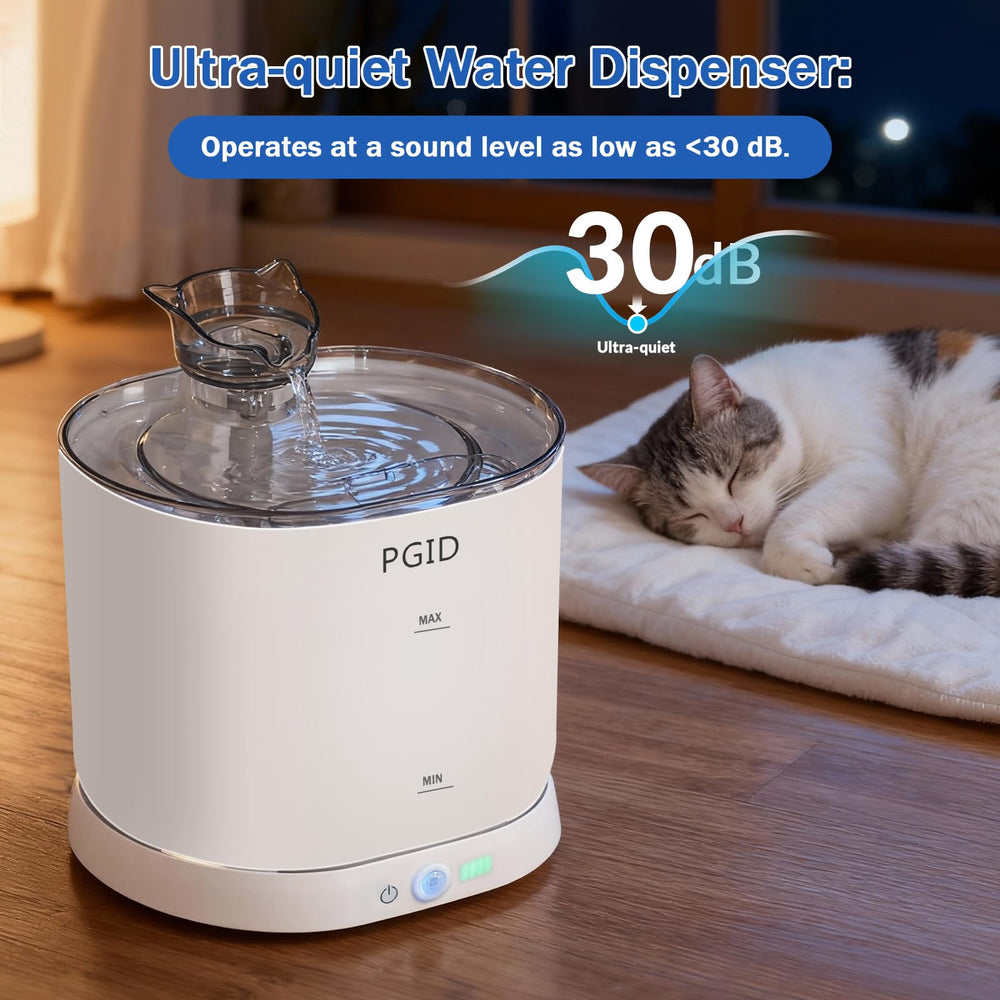 PGID five-layer filtration system helps keep water fresher for pets.
