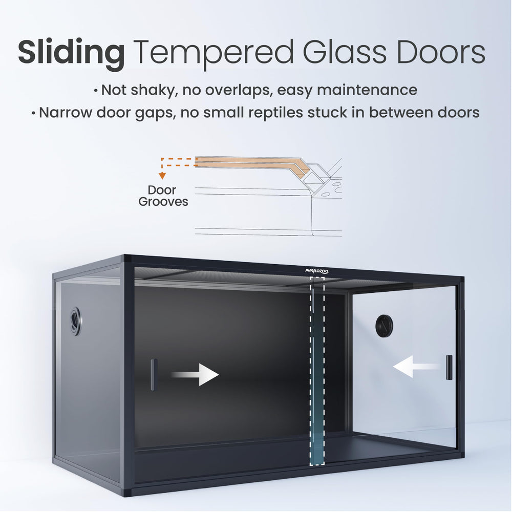 Phailozoo substrate barrier helps keep bedding in place during routine maintenance.