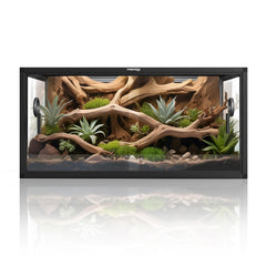 Phailozoo 50 gallon tank front view showing easy access for feeding and cleaning