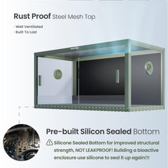 Phailozoo 50gallon tank substrate barrier keeps bedding in place during cleanings.