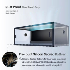 Phailozoo 85-gallon substrate-barrier keeps substrate in place during activity