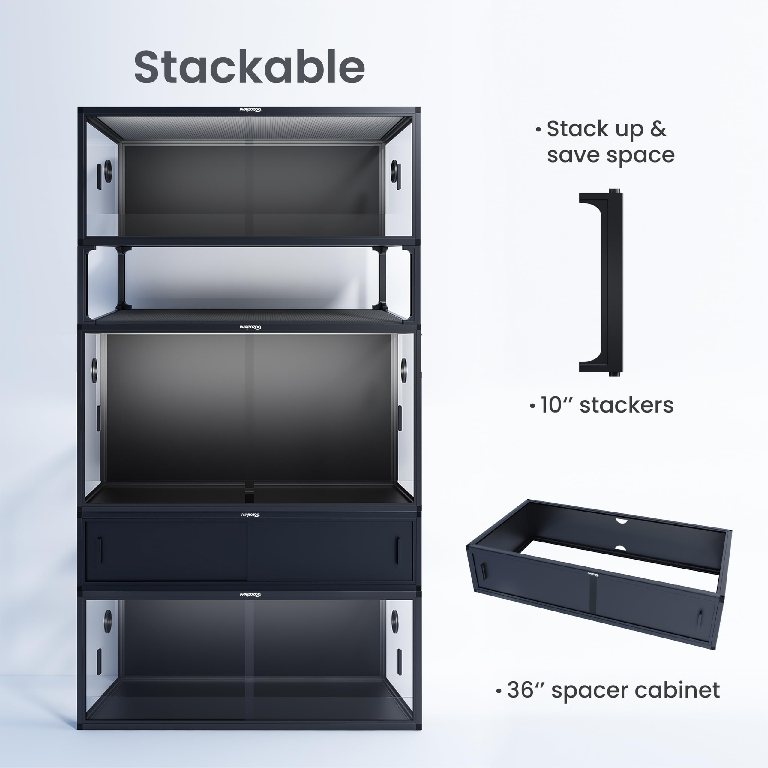 Phailozoo tank substrate barrier keeps substrate in place during activity