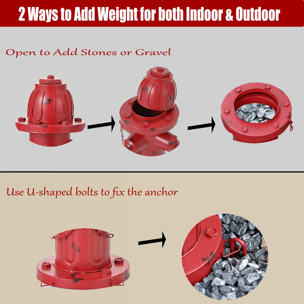 Phaxth metal fire hydrant garden decor showcases durable outdoor whimsy for yards and pets.