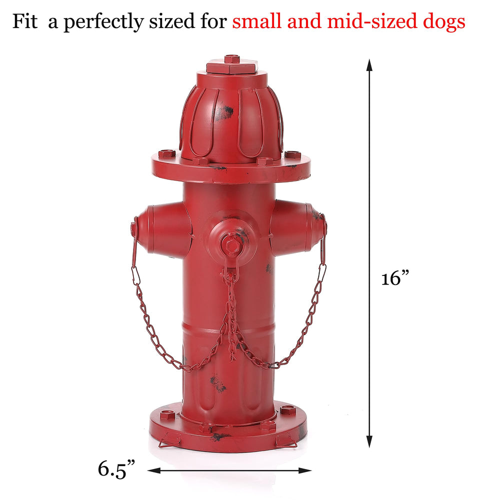 Phaxth vintage-style hydrant decor doubles as indoor holiday or firefighter-themed accent.