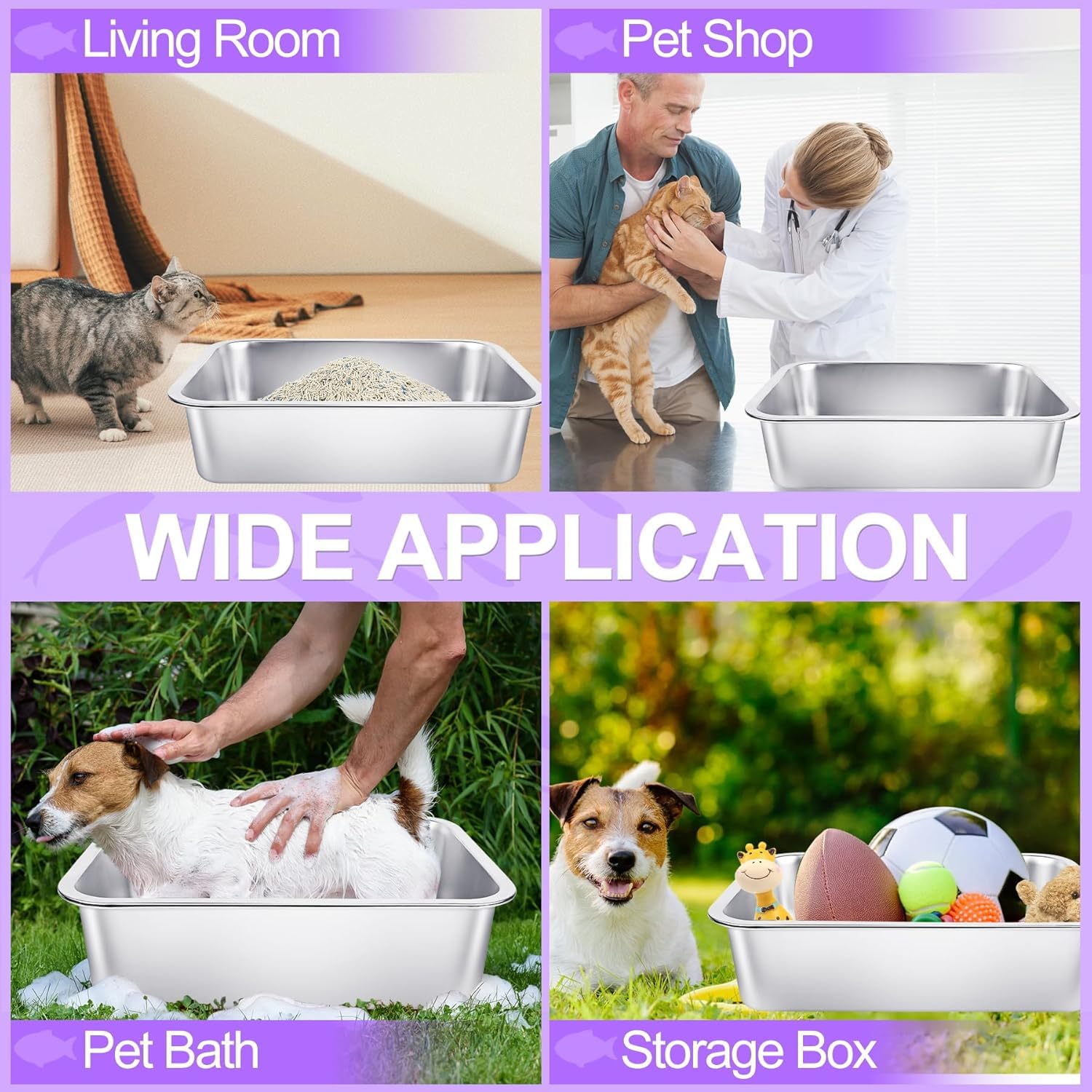 phepetroll multi-use box suitable for small pets as bath tub