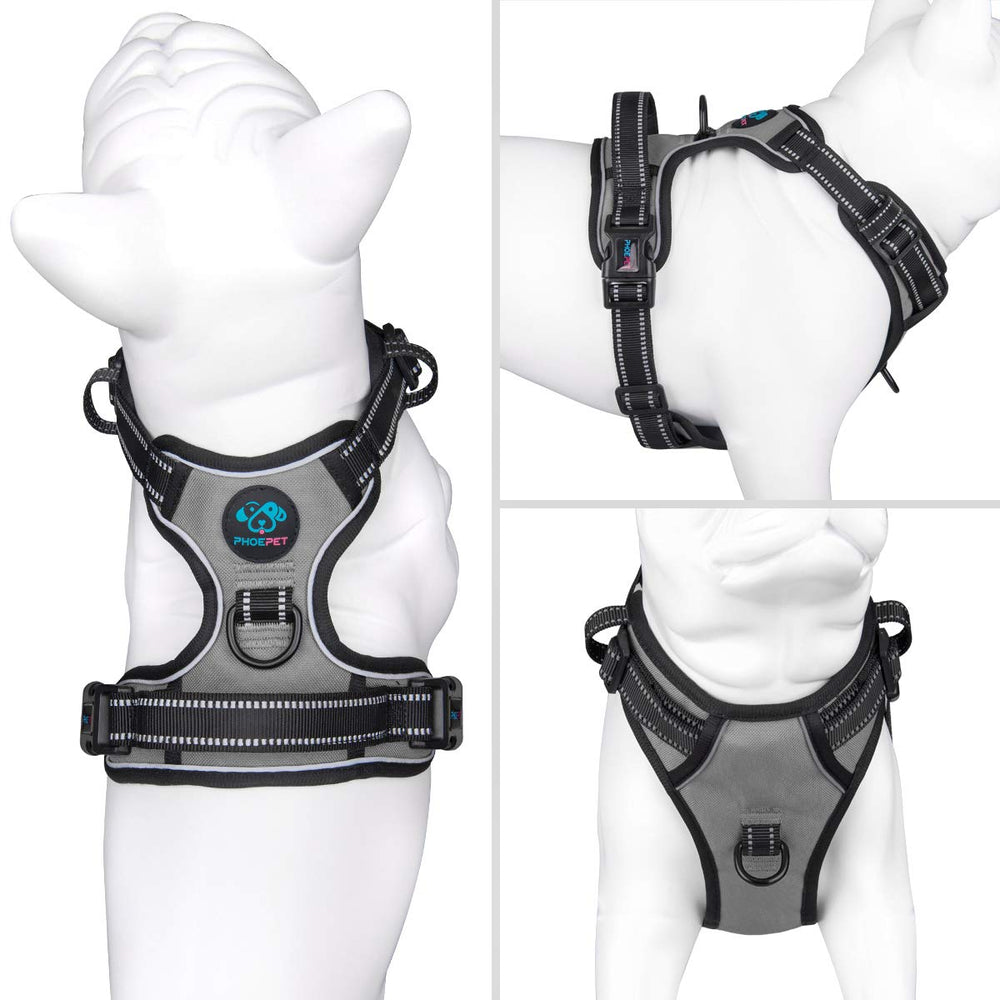 PHOEPET No Pull Harness back padding provides comfortable all-day wear.