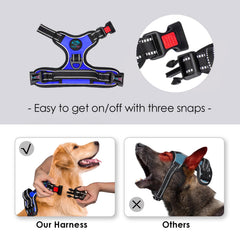 PHOEPET No Pull Harness durable handle aids safe lifting into car.