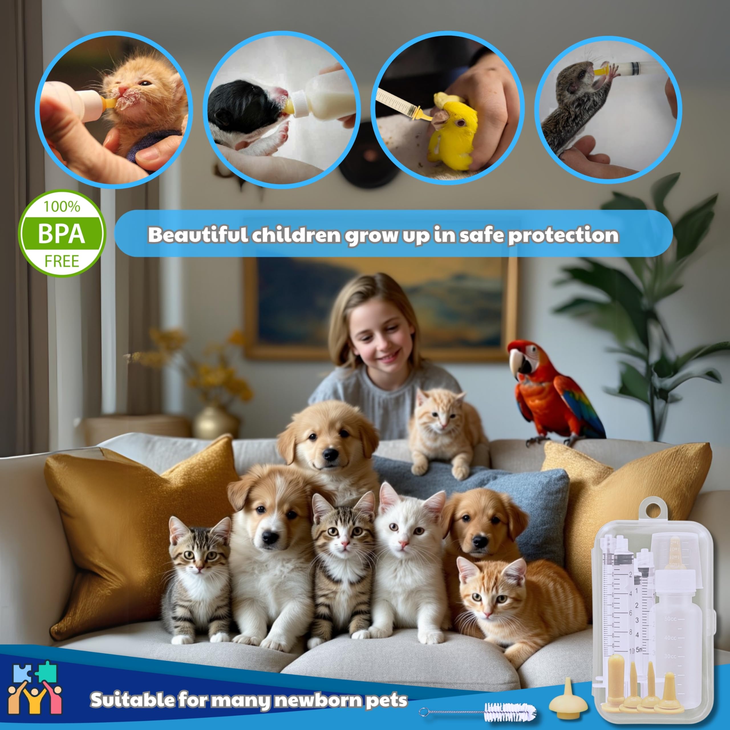 PHONGLEO cleaning brush ensuring easy hygiene and quick cleanup after feeds