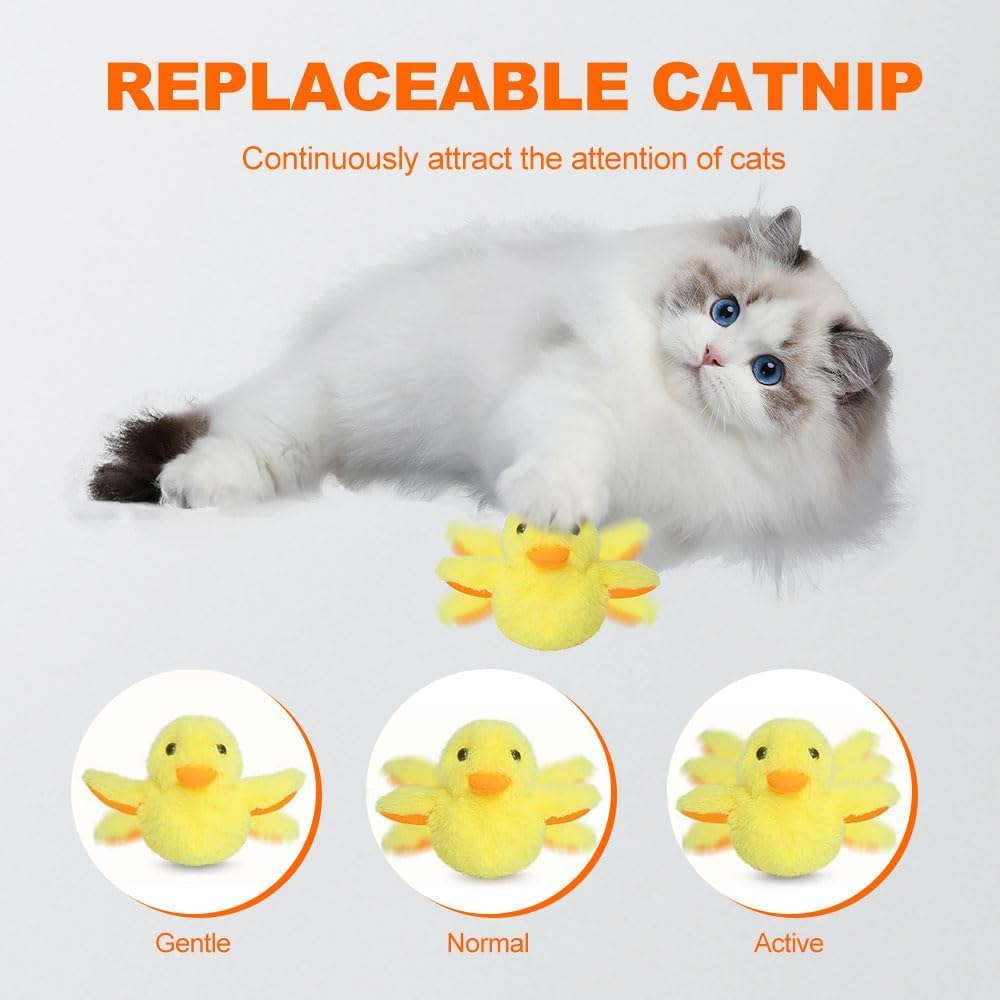 PHONORY flapping duck wings in motion showcases lifelike movement for feline entertainment.