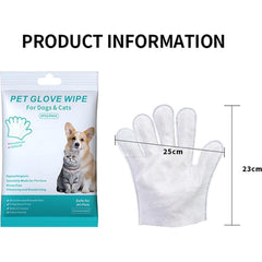 PHONORY waterless dog shampoo mitts in action gently cleans coats without a full bath