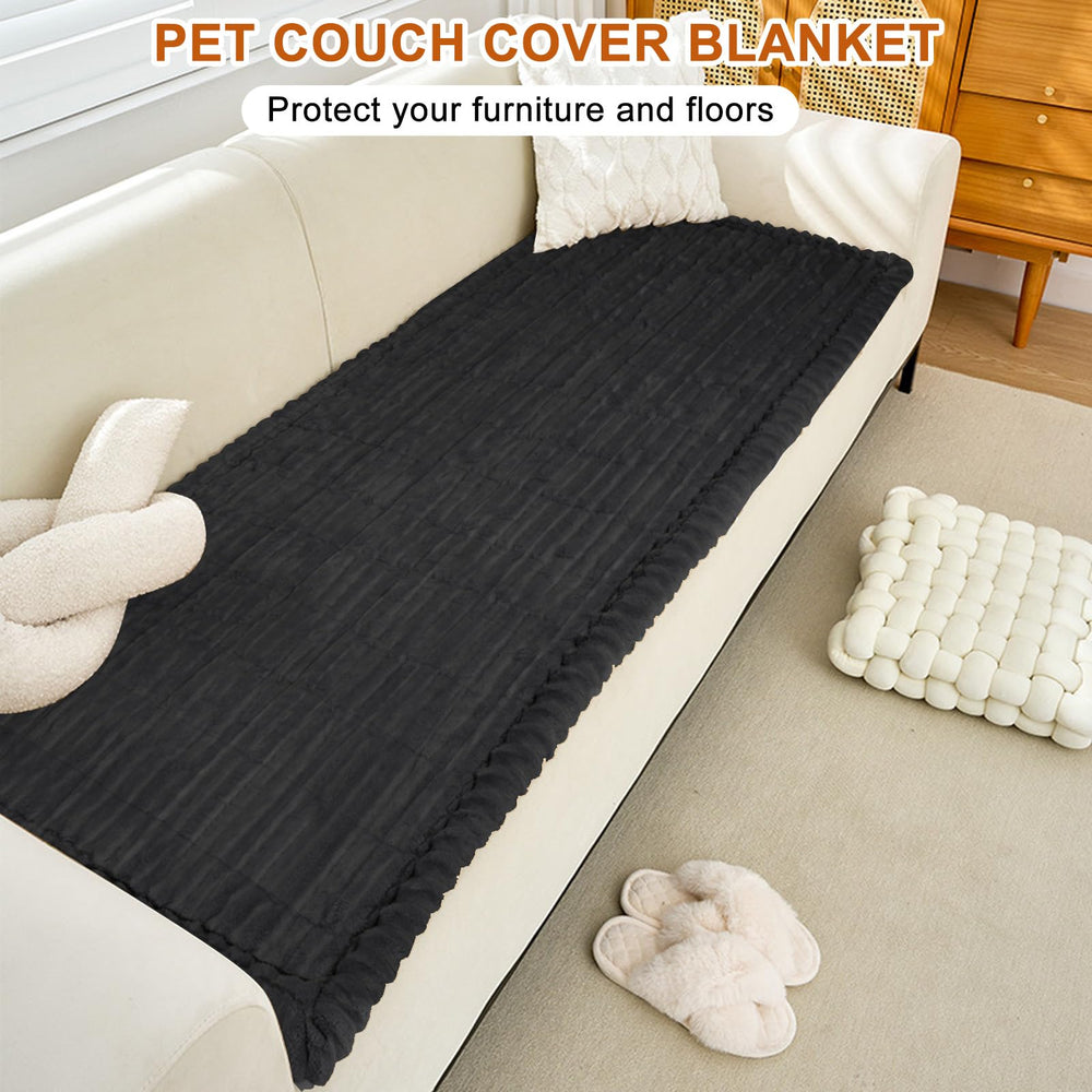 PHOPHO couch cover provides wide coverage and corner fit to reduce movement.