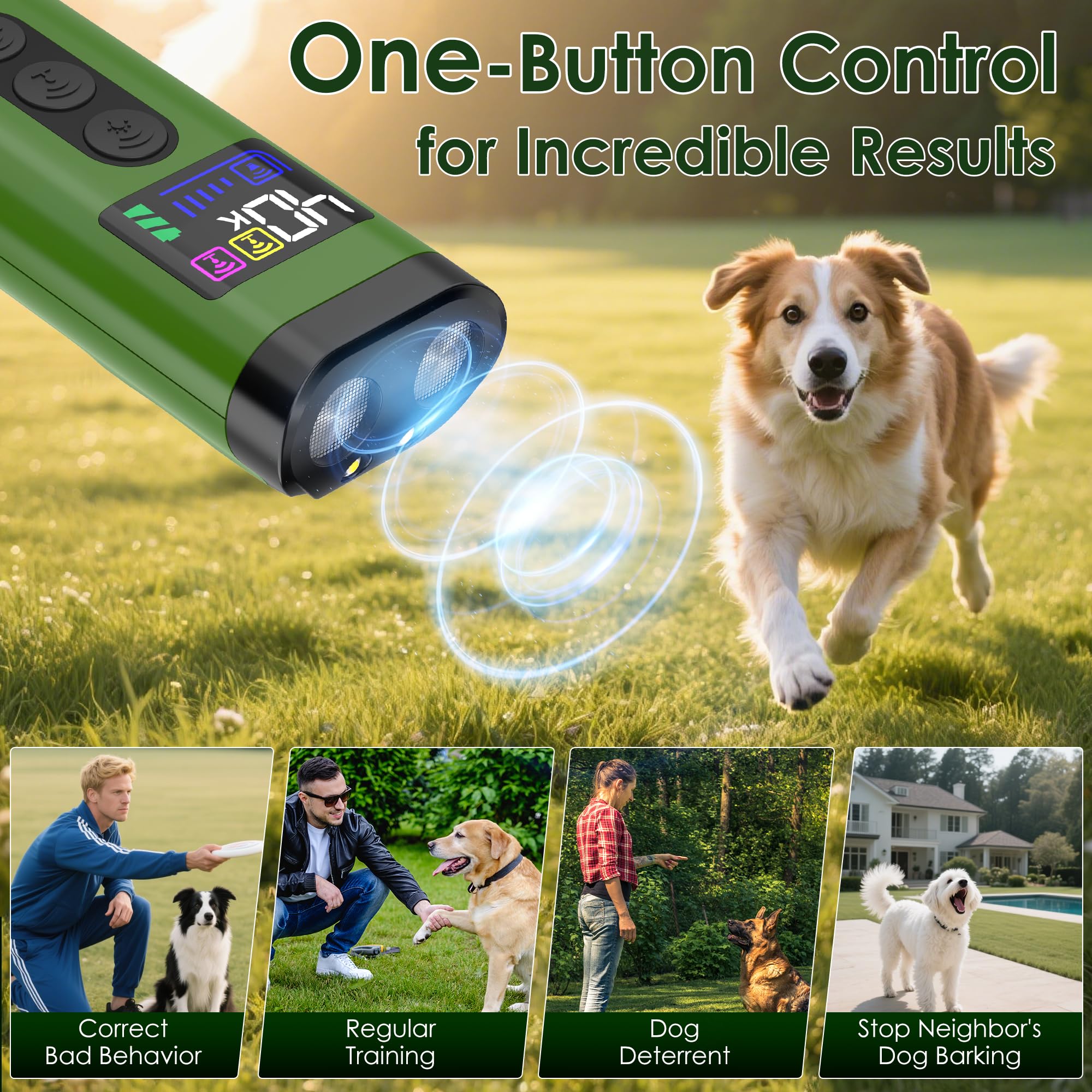 Phzibor canine-friendly frequency band 25khz-40khz keeps interactions safe for hearing