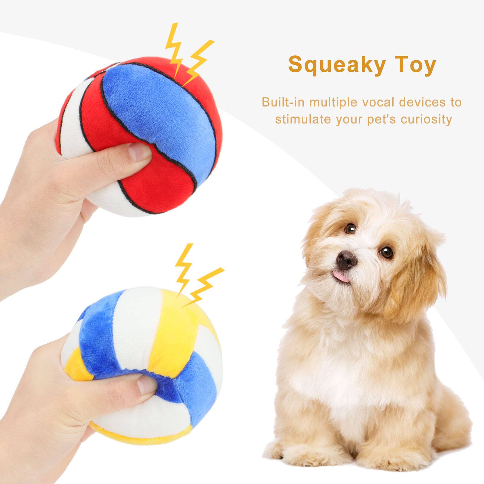PIANG GOUER dog balls size fit showcases easy bite for small and medium dogs.