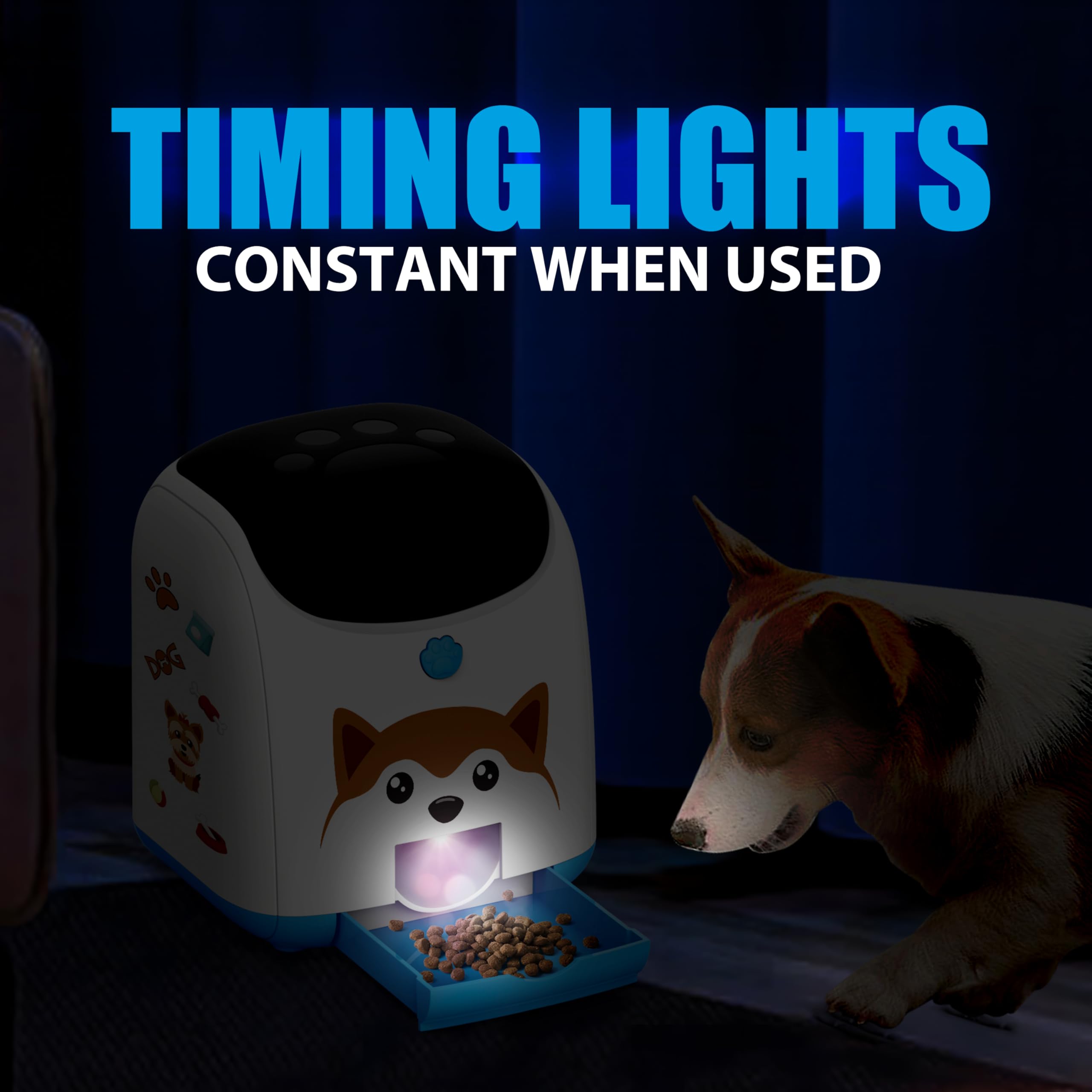 PICAPETS puzzle feeder treat chamber shows large capacity for kibble.