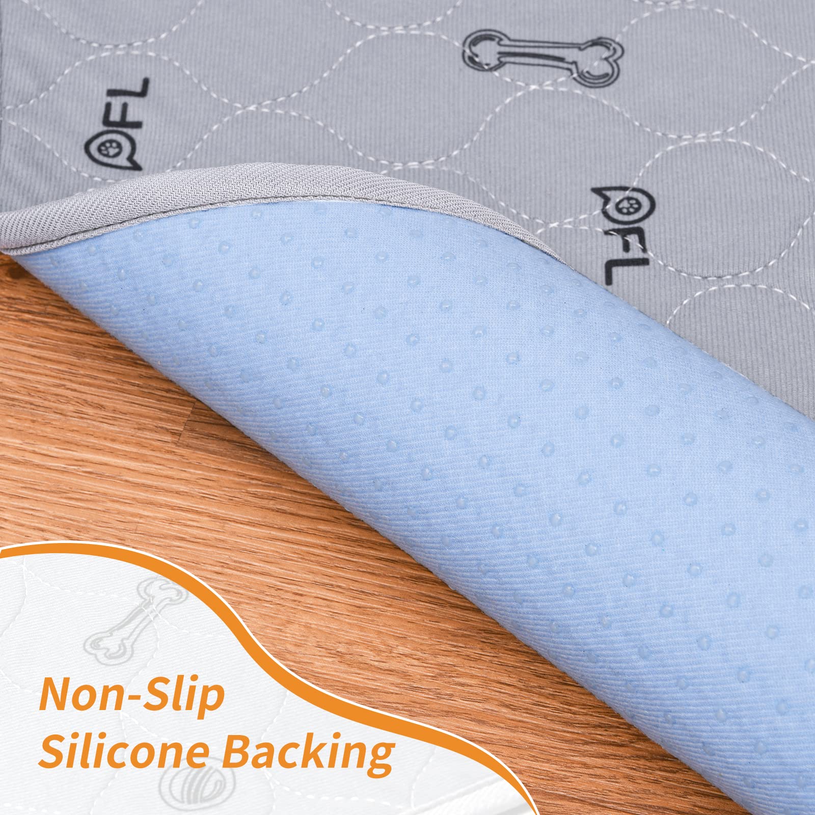 PICK FOR LIFE absorbent whelping pad helps maintain a dry area.
