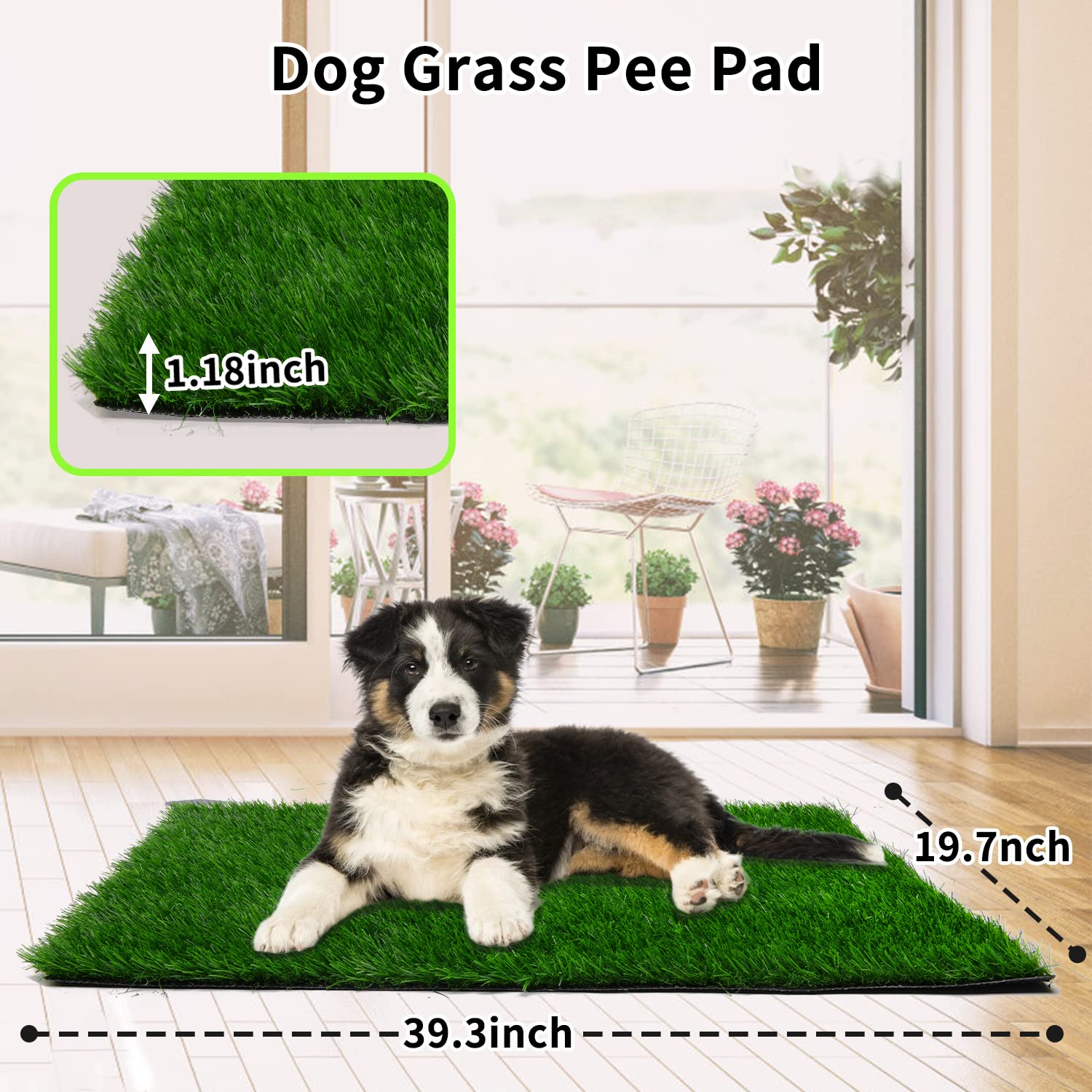 PICK FOR LIFE astro turf grass soft paws promotes natural feel for dogs.