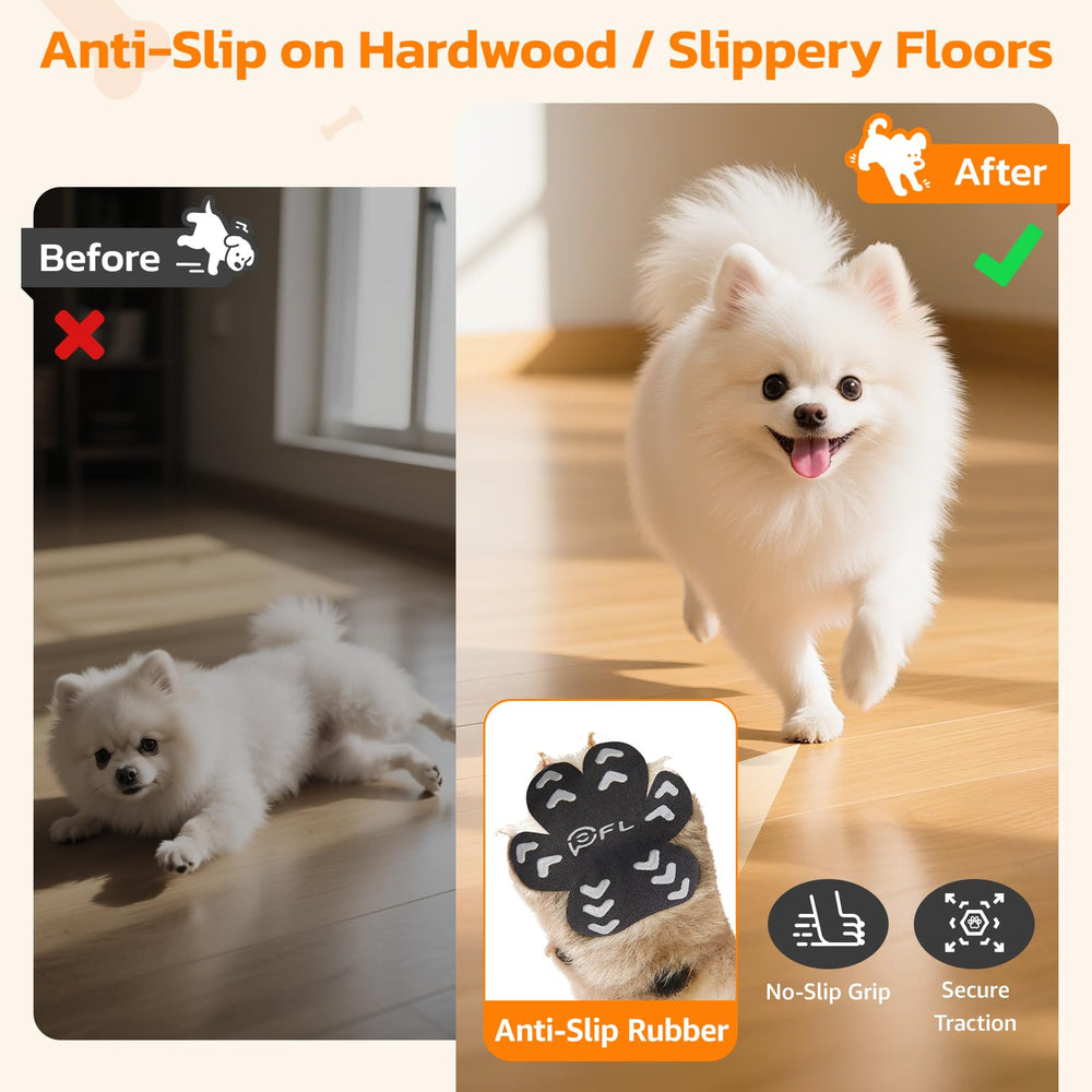 PICK FOR LIFE breathable paw fabric with grip spots for secure traction and comfort.
