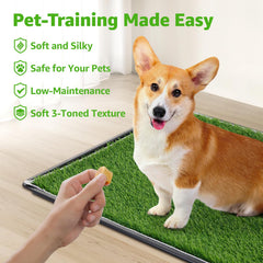 PICK FOR LIFE dog grass large potty patch artificial grass highlights realistic look for home potty use.