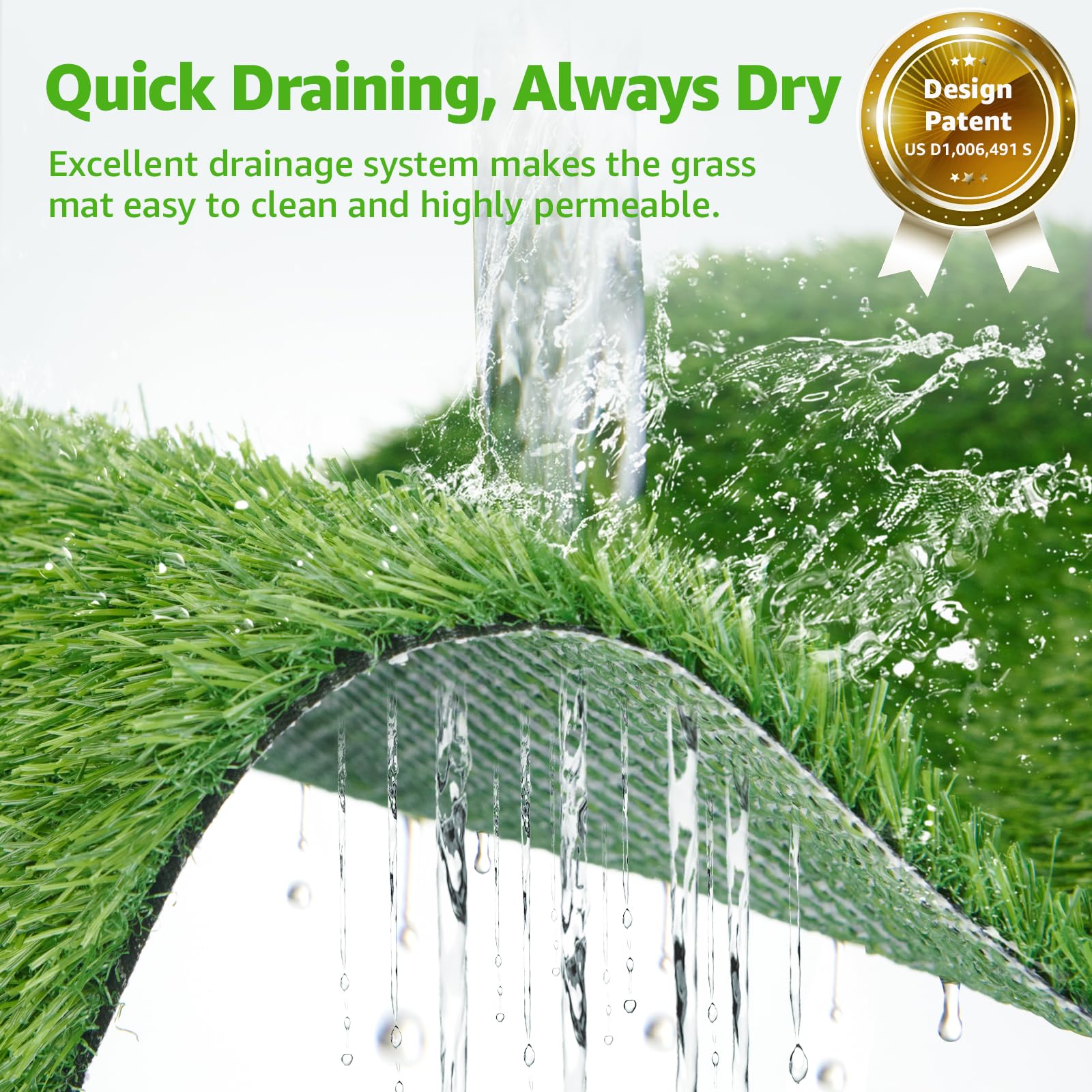 PICK FOR LIFE dog grass large potty patch washable pads feature easy reuse saves money.