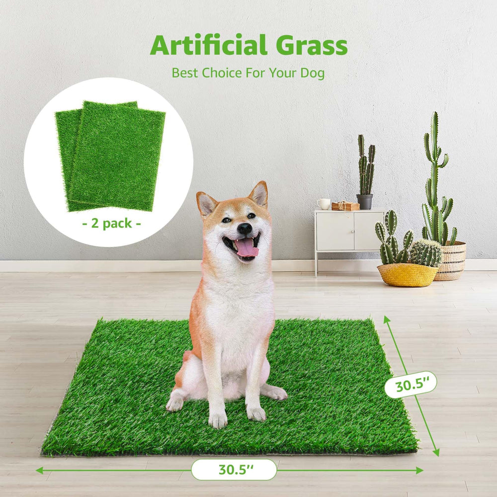 PICK FOR LIFE dog grass pad close-up showing realistic barefoot-friendly texture
