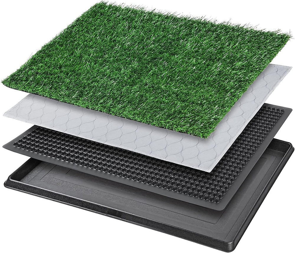 PICK FOR LIFE dog grass pet loo system top view for compact indoor potty training.