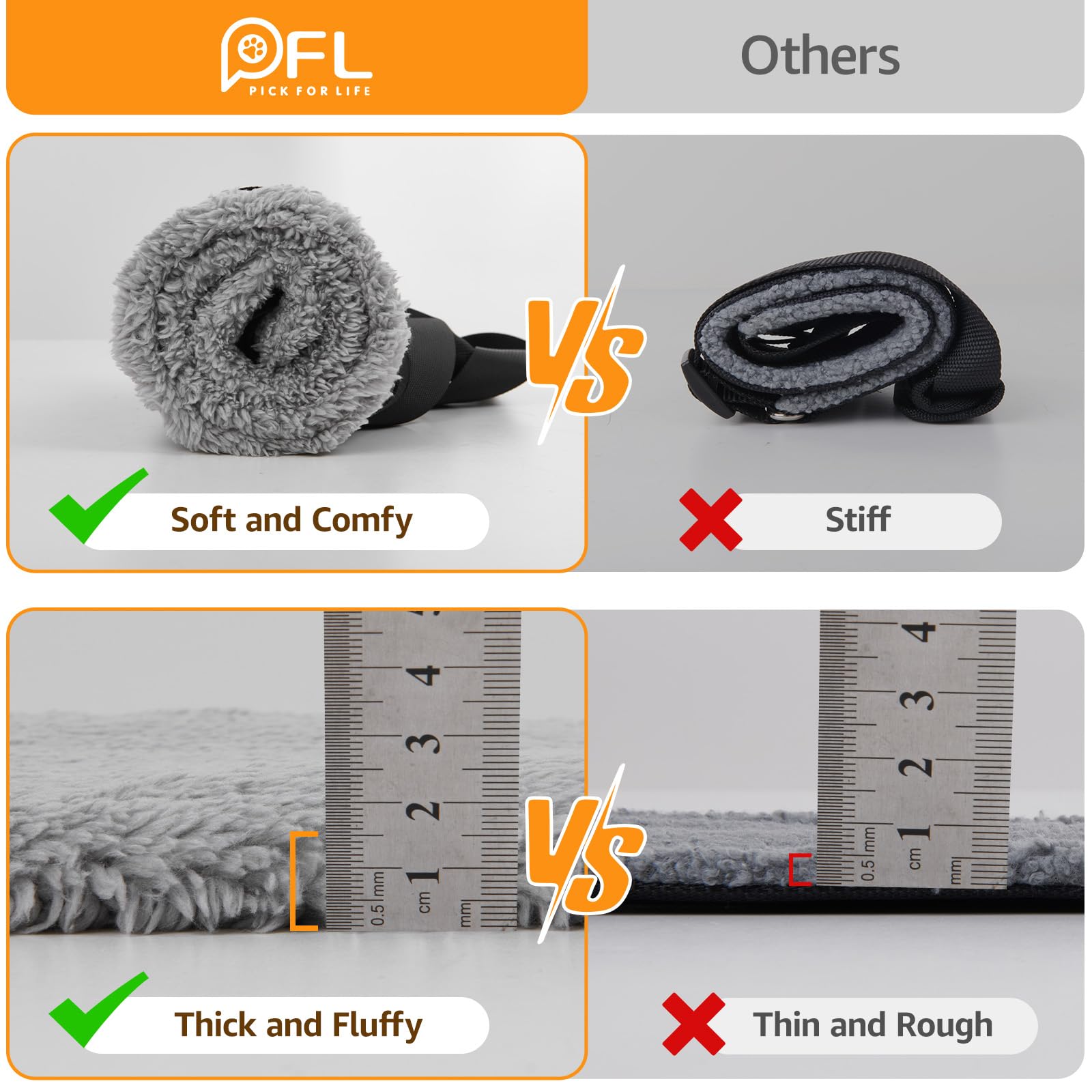 PICK FOR LIFE lift harness with oxford cover is sturdy for large dogs