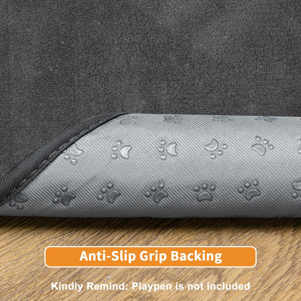 PICK FOR LIFE dog pee pad washable 72x72 non-slip backing helps prevent slips on wood floors.