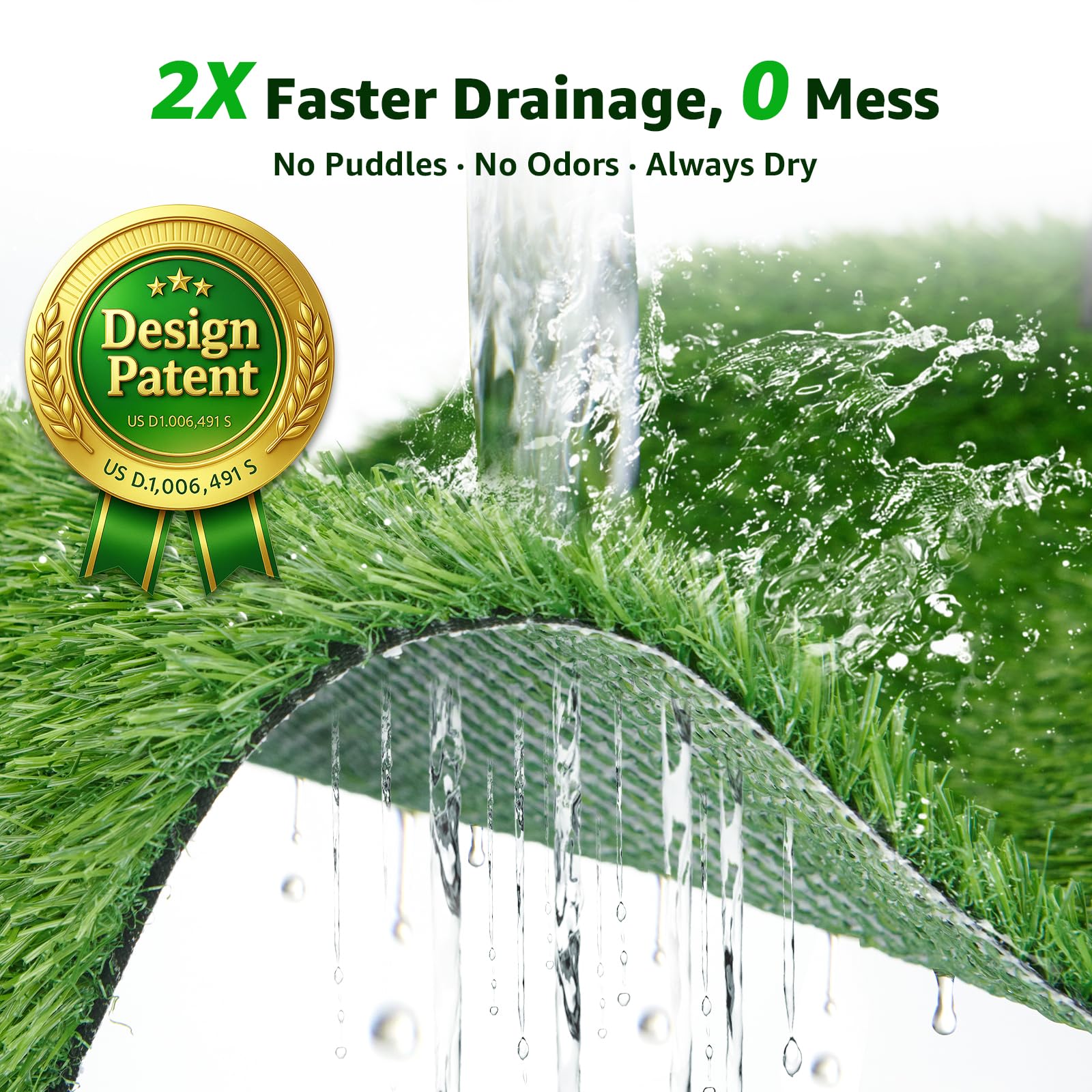 PICK FOR LIFE drainage holes enable quick flow and fast drying.