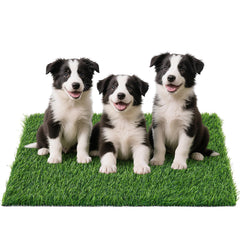 PICK FOR LIFE grass pad close-up shows soft grass fibers for puppy potty training