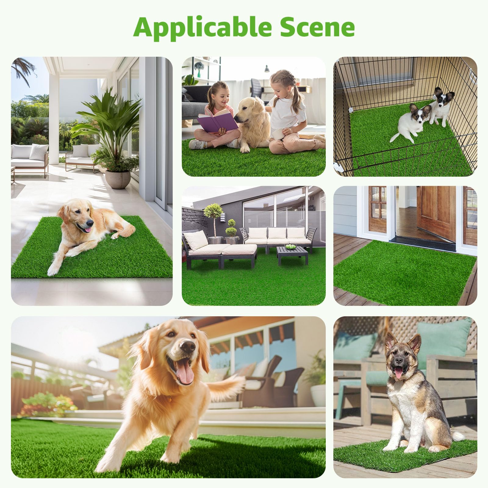 PICK FOR LIFE hemmed-edge grass pad detail on 20x25 size