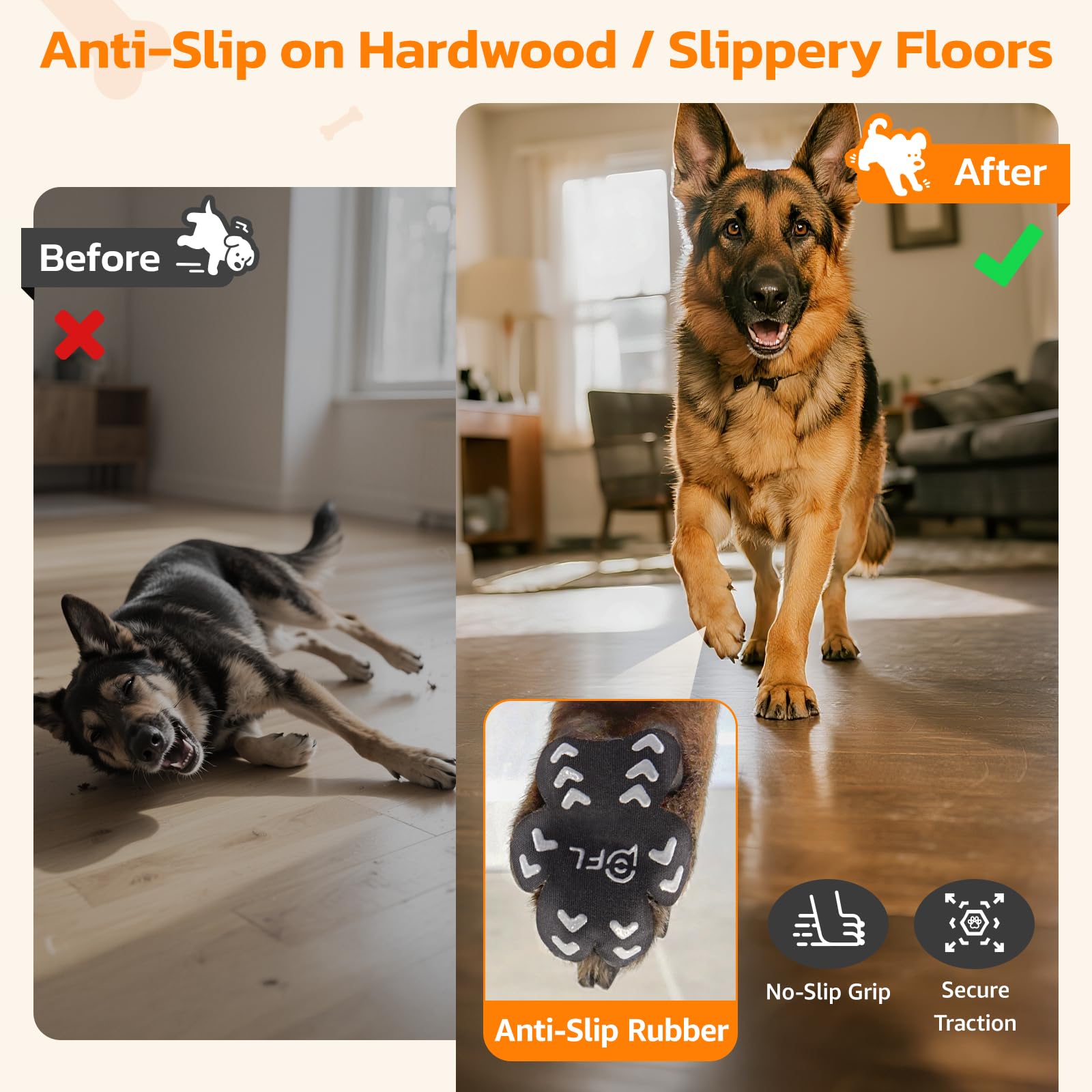 PICK FOR LIFE paw pads soft breathable fabric reduces irritation while keeping paws cool