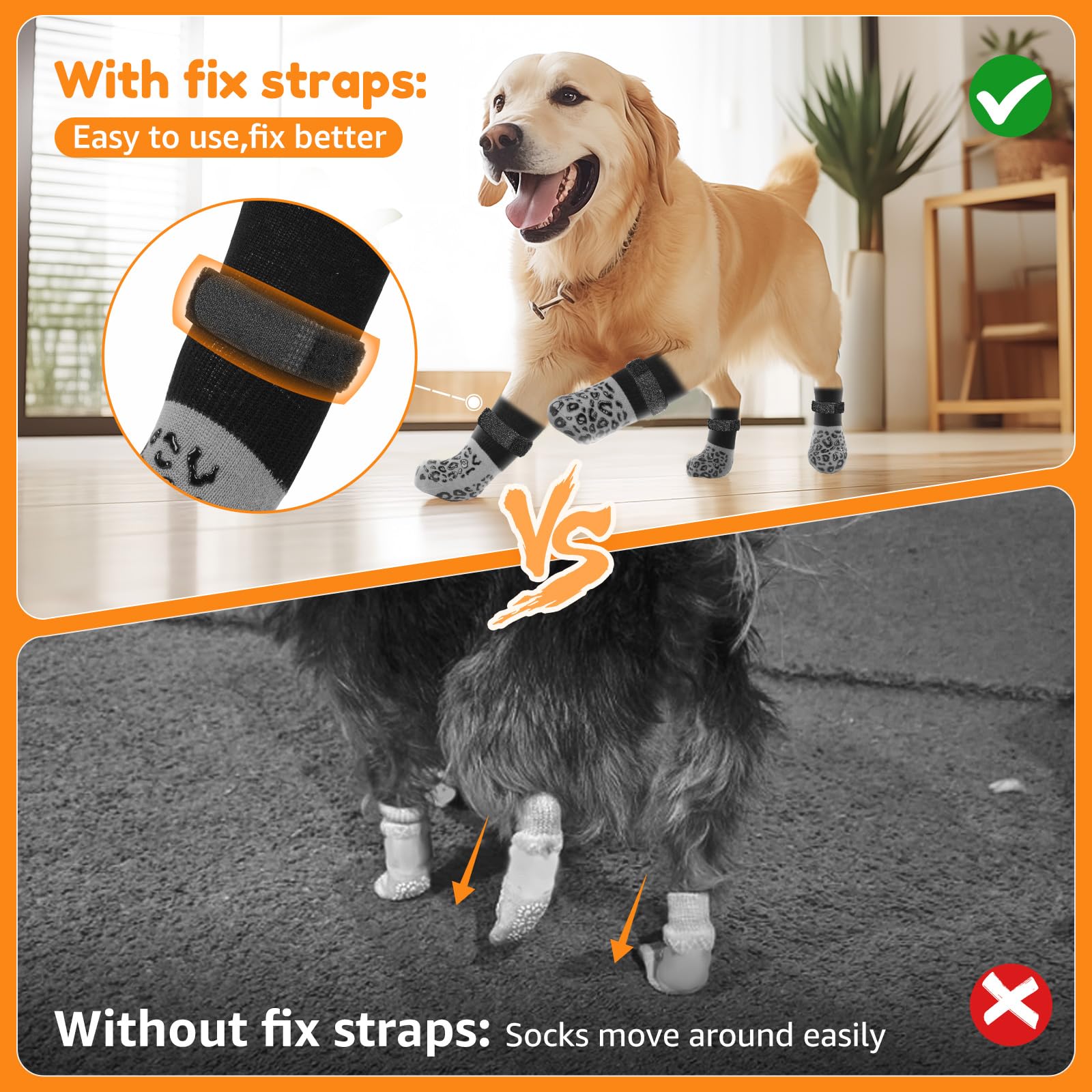 PICK FOR LIFE easy-fit dog socks with elastic fabric for comfortable wear