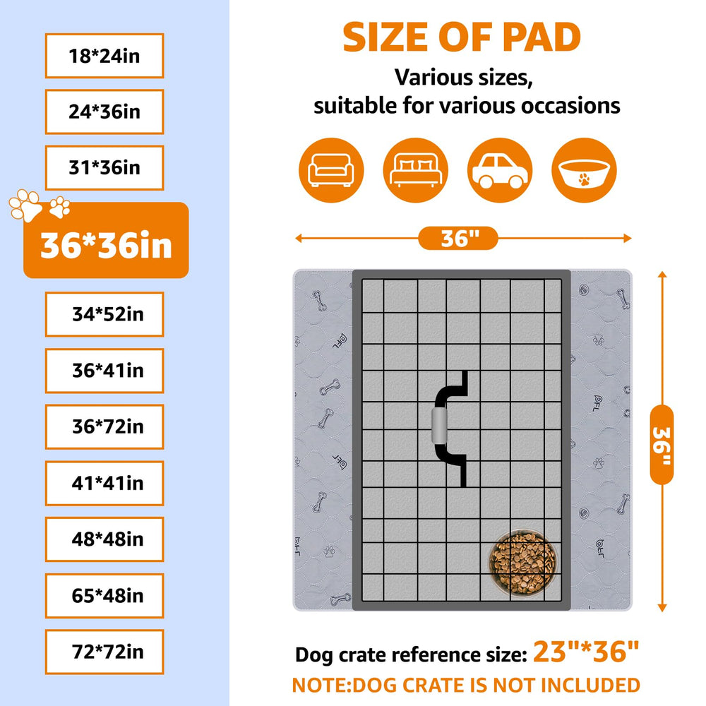 PICK FOR LIFE potty-training pads shown in use for housebreaking and crate training.