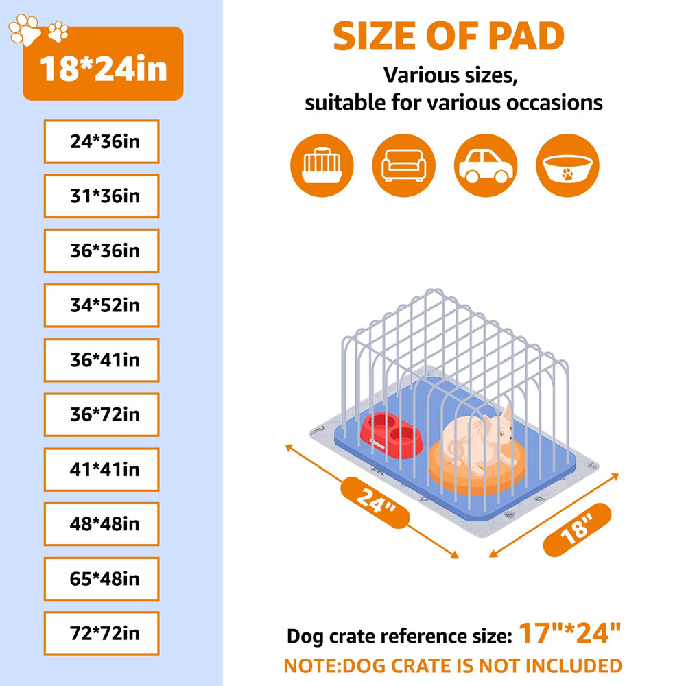 PICK FOR LIFE puppy pad provides waterproof protection for furniture and floors.
